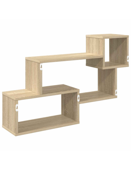 Mensola sospesa A parete Marrone 87 x 20 x 55 cm