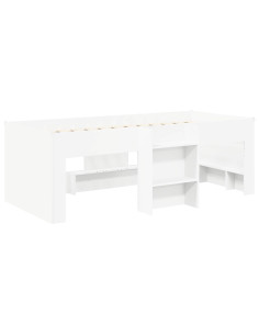 Letto Alto per Bambini 2 pcs Bianco 90 x 200 cm 2