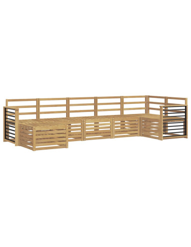 Set di divani da esterno 7 pcs Bianco