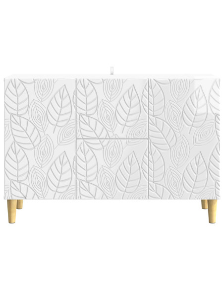 Credenza Bianco Lucido 89 x 34,5 x 60 cm Legno ingegnerizzato