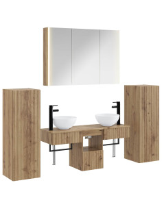 Set di mobili per il bagno 6 pcs Rovere Artigianale