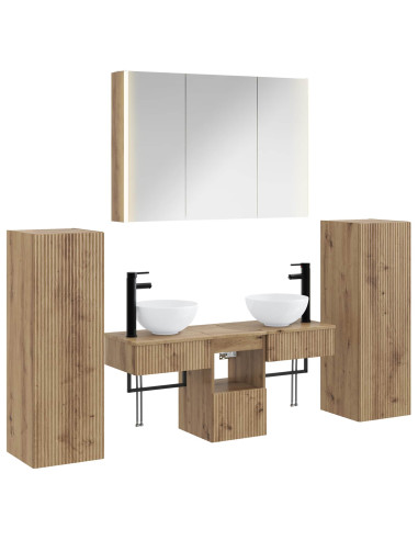 Set di mobili per il bagno 6 pcs Rovere Artigianale