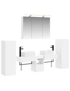 Set di mobili per il bagno 6 pcs Bianco