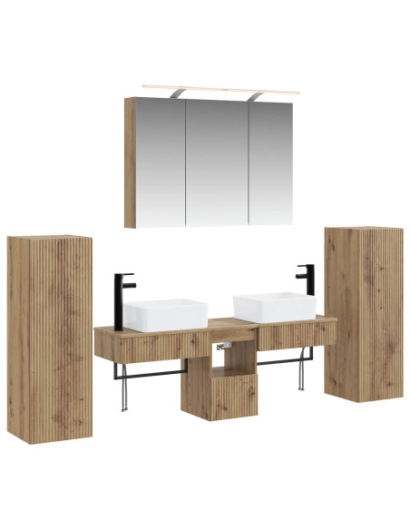 Set di mobili per il bagno 6 pcs Rovere Artigianale