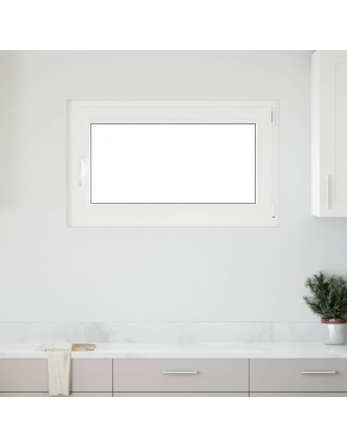 Finestra per Soffitta RISOR 100 x 60 cm PVC e Vetro Bianco