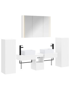 Set di mobili per il bagno 6 pcs Bianco