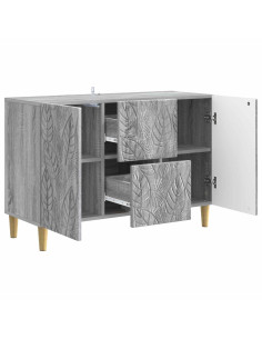 Credenza Sonoma grigio 89 x 34,5 x 60 cm Legno ingegnerizzato 2