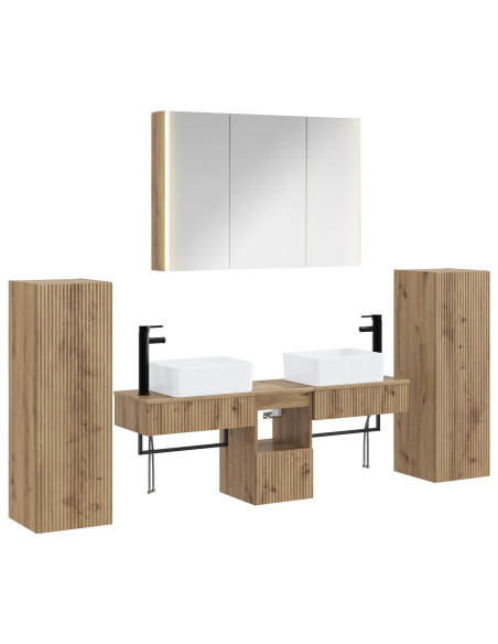 Set di mobili per il bagno 6 pcs Rovere Artigianale