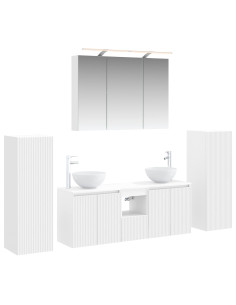 Set di mobili per il bagno 6 pcs Bianco