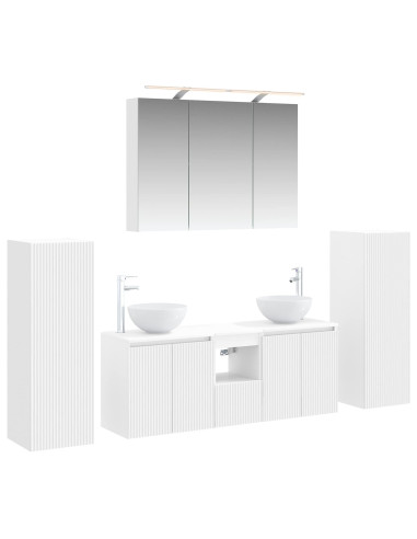 Set di mobili per il bagno 6 pcs Bianco