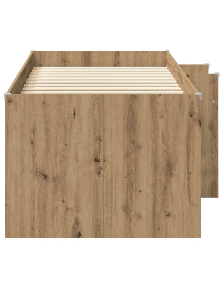Letto Alto per Bambini 2 pcs Rovere Artigianale 90 x 200 cm