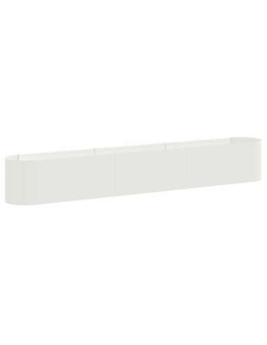 Letto rialzato da giardino Bianco 280 x 40 x 40 cm