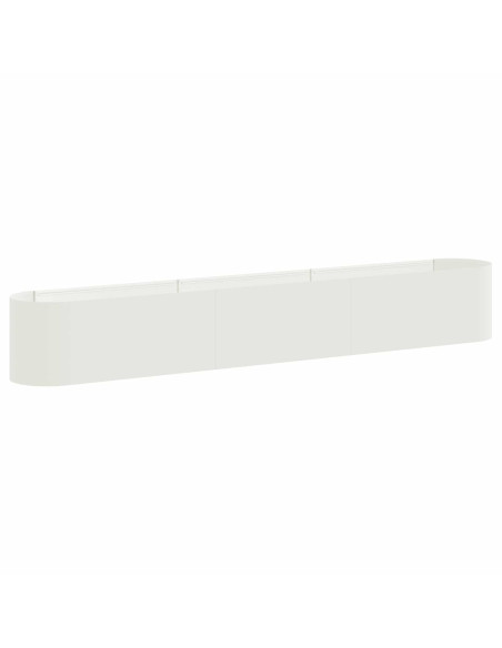 Letto rialzato da giardino Bianco 280 x 40 x 40 cm