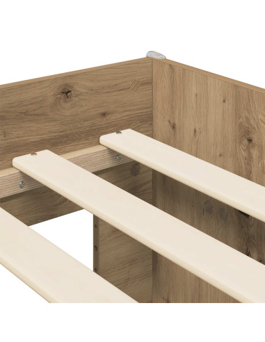 Letto Alto per Bambini 2 pcs Rovere Artigianale 90 x 200 cm