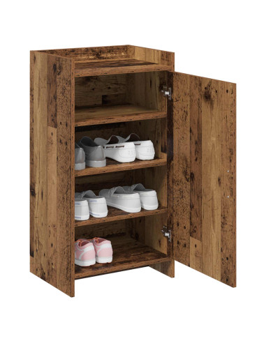 Mobile per scarpe con porta Legno antico 48 x 36 x 92 cm