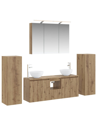 Set di mobili per il bagno 6 pcs Rovere Artigianale