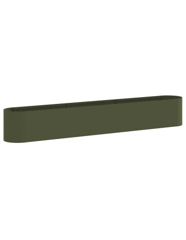 Letto rialzato da giardino Verde Oliva 280 x 40 x 40 cm