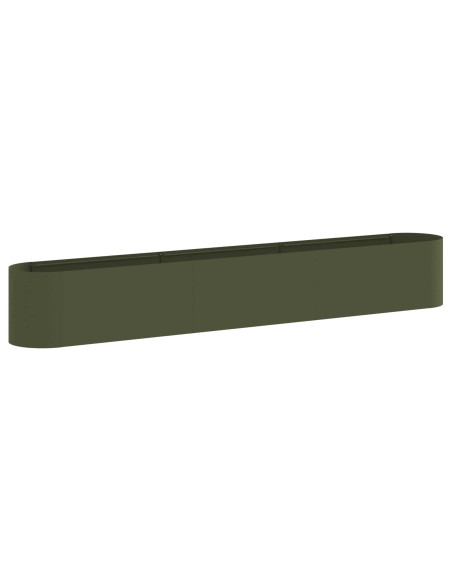 Letto rialzato da giardino Verde Oliva 280 x 40 x 40 cm
