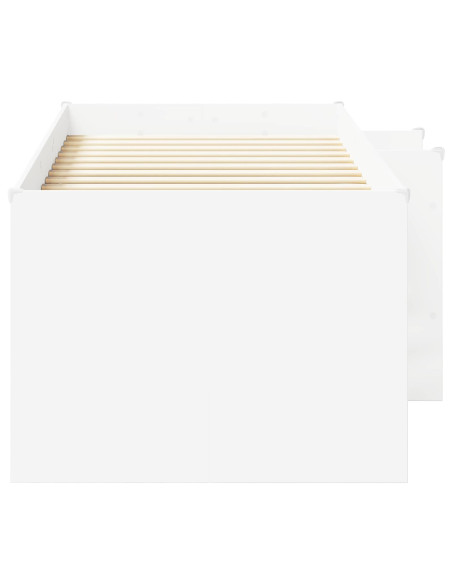 Letto Alto per Bambini 2 pcs Bianco 98.5 x 200 cm