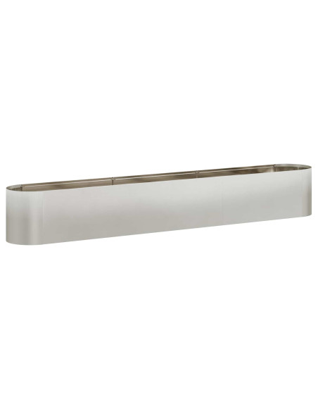 Letto rialzato da giardino Acciaio Inox 280 x 40 x 40 cm