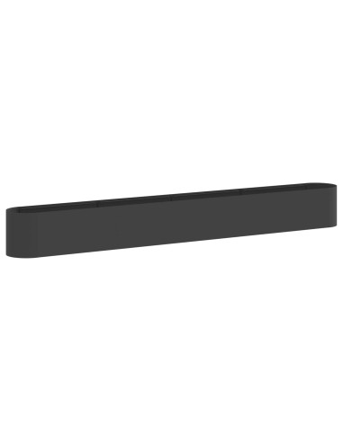 Letto rialzato da giardino Nero 360 x 40 x 40 cm