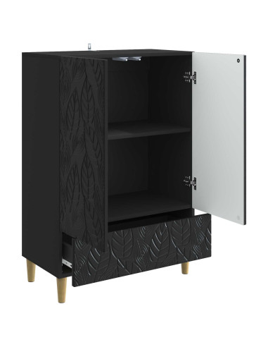 Credenza Nero 66 x 34,5 x 95 cm Legno ingegnerizzato