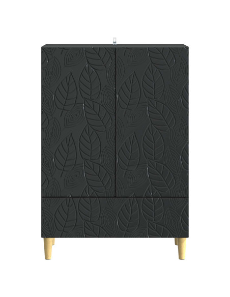 Credenza Nero 66 x 34,5 x 95 cm Legno ingegnerizzato