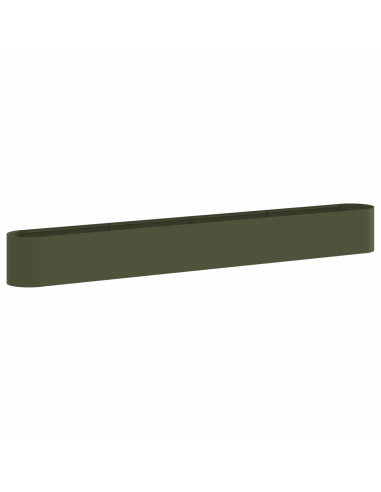 Letto rialzato da giardino Verde Oliva 360 x 40 x 40 cm