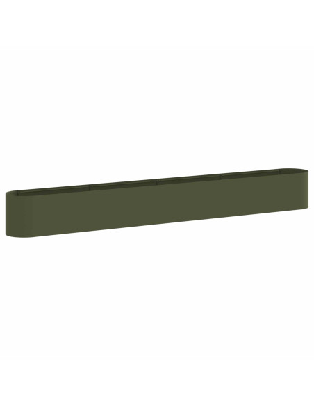 Letto rialzato da giardino Verde Oliva 360 x 40 x 40 cm