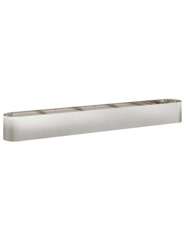 Letto rialzato da giardino Acciaio Inox 360 x 40 x 40 cm
