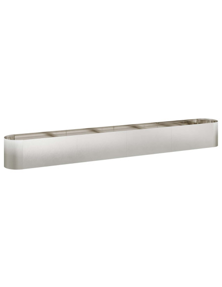 Letto rialzato da giardino Acciaio Inox 360 x 40 x 40 cm