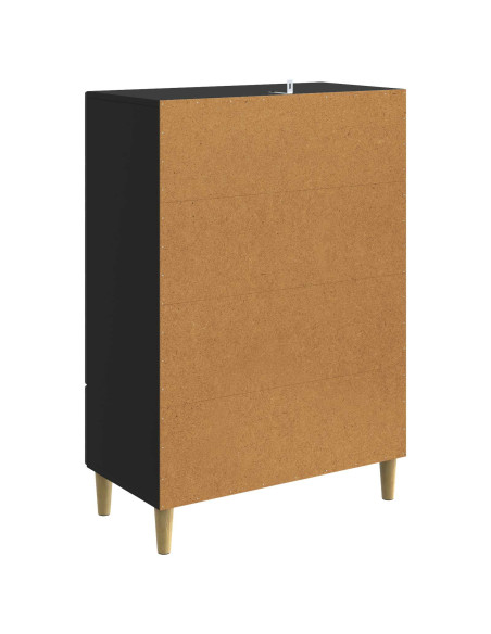 Credenza Nero 66 x 34,5 x 95 cm Legno ingegnerizzato