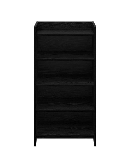 Mobile per scarpe con archiviazione Rovere Nero 48 x 36 x 92 cm