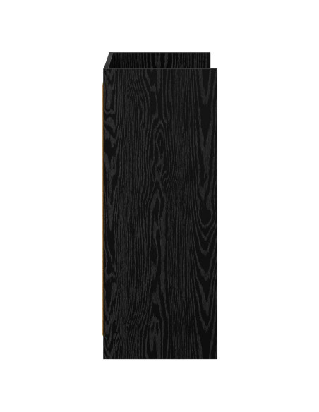 Mobile per scarpe con archiviazione Rovere Nero 48 x 36 x 92 cm