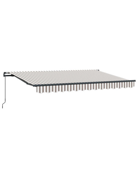 Tenda Retrattile Grigio chiaro e bianco 450 × 300 cm