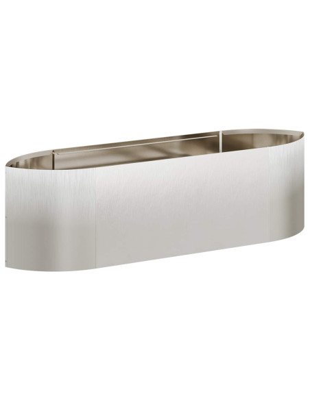 Letto rialzato da giardino Acciaio Inox 140 x 40 x 40 cm