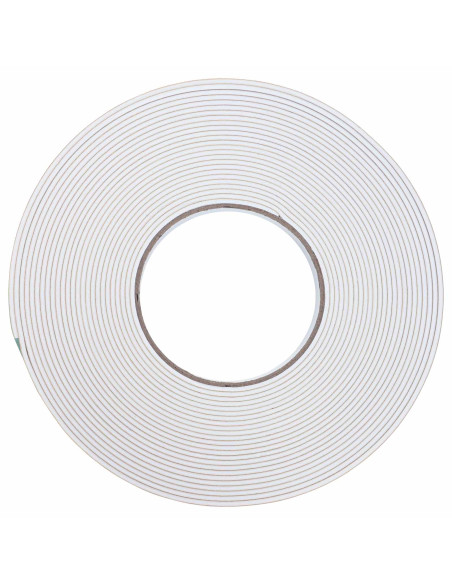 Nastro adesivo in schiuma Bianco 10mm x 10m Schiuma CR