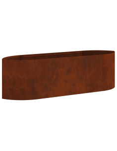 Letto rialzato da giardino Acciaio Corten 140 x 40 x 40 cm