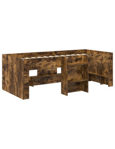 Letto Alto per Bambini 2 pcs Rovere Fumo 98.5 x 200 cm 2