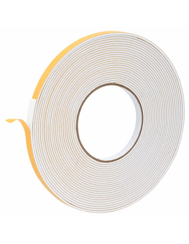 Nastro adesivo in schiuma 5 pcs Bianco 10mm x 10m Schiuma CR