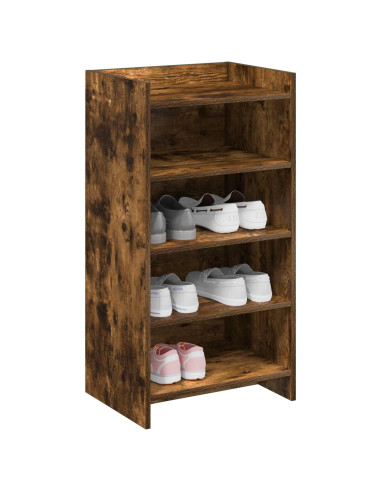 Mobile per scarpe con archiviazione Rovere Fumo 48 x 36 x 92 cm