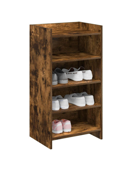 Mobile per scarpe con archiviazione Rovere Fumo 48 x 36 x 92 cm