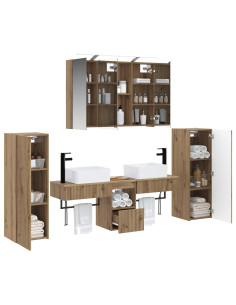 Set di mobili per il bagno 6 pcs Rovere Artigianale 2