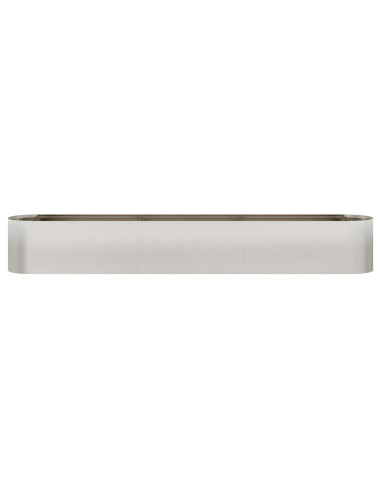 Letto rialzato da giardino Acciaio Inox 280 x 40 x 40 cm