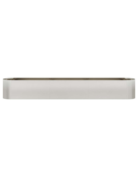 Letto rialzato da giardino Acciaio Inox 280 x 40 x 40 cm