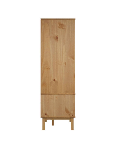 Guardaroba OTTA Nero 76,5 x 53 x 172 cm Legno Massello di Pino
