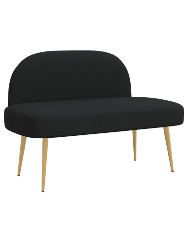 Panchina imbottita con schienale Nero 110 x 60 x 76 cm
