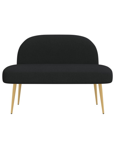 Panchina imbottita con schienale Nero 110 x 60 x 76 cm
