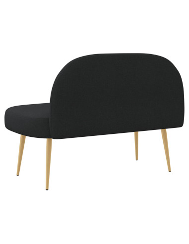 Panchina imbottita con schienale Nero 110 x 60 x 76 cm