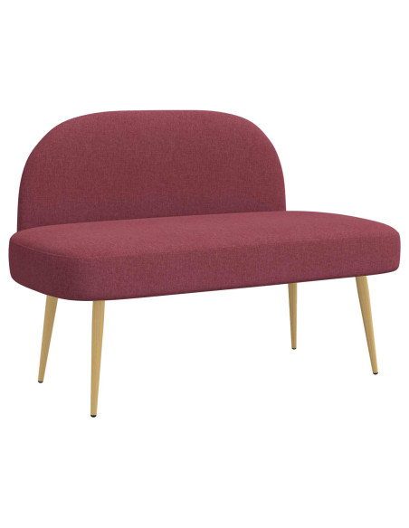 Panchina imbottita con schienale Rosso vino 110 x 60 x 76 cm